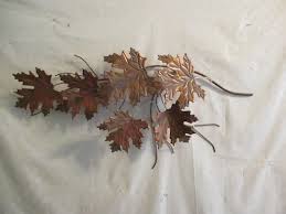 Maple Leaves Copper Metal Wall Hanging