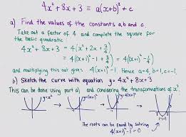 Completing The Square Solve Or Sketch