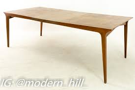mid century walnut dining table