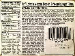 lotzza motzza bacon cheeseburger pizza