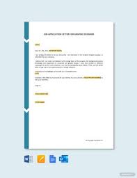 9 job application letters for graphic