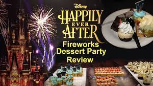 happily ever after fireworks dessert