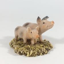 Polyresin Mini Farm Animal Figurines