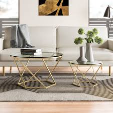 Includes one coffee table and two end tables. Modern Coffee Table Sets Allmodern