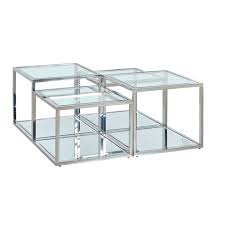Coffee Table Orion Silver 4 Set