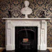 Hand Carved White Marble Georgian