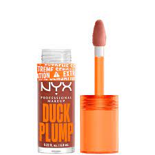 nyx professional makeup duck plump lip plumping gloss apri caught