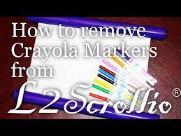 remove crayola markers from l2scrollio