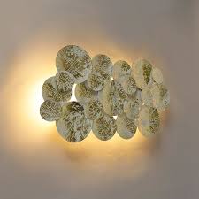 Oriental Wall Lamp Gold With White 2