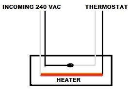 wiring 240 volt baseboard heater with