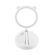 Herchr 7x Magnifying Makeup Vanity Mirror With Lights Led Lighted Portable Hand Cosmetic Magnification Light Up Mirrors For Home Tabletop Bathroom Shower Travel Walmart Com Walmart Com