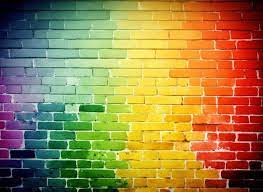 56 000 rainbow brick wall pictures