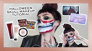 halloween blood skull makeup tutorial