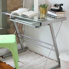 Modern Silver Office Computer Desk With