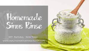homemade sinus rinse and how sinus