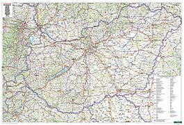 Magyarorszag, ist ein land in mitteleuropa. Ungarn Landkarte 139 X 95cm