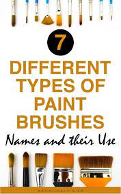 7 Diffe Types Of Paint Brushes