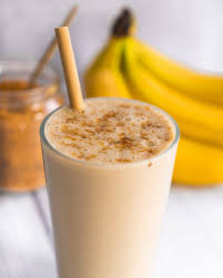 high protein shake with bananas