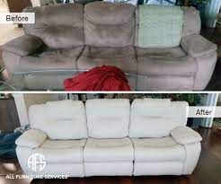 sofa re upholstery fabric change color