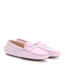 Tods Wallet Price Tods Gommino Suede Loafers Pale Pink Tod