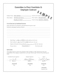 Employment Contract Examples Barca Fontanacountryinn Com