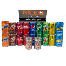 Amazon.com: BeeQ - Paquete variado de refrescos (7.5 oz) - Surtido de  sabores populares - 10 sabores diferentes - Por BeeQ (variedad de soda, 20  latas) : Comida Gourmet y Alimentos