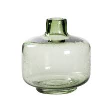 Vival Green Small Glass Vase Iroka
