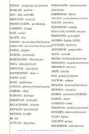 1000 najczęściej używanych słów w języku hiszpańskim – część piąta  (401-500) »