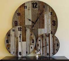 Wood Clocks Large Rustic Wall Clock