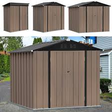 pent outdoor steel garden storage shed