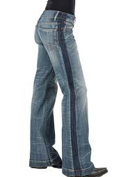 Stetson Womens Whiskering Western Denim Jeans