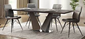 Features 2 drop in leaves for added space. Westin Grey Ceramic Extending Dining Table Grey Modish Furnishing