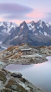 mont blanc mif sunrise lake hut