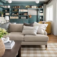 modern farmhouse sofa with tapered