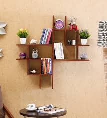 Sheesham Wood Floating Book Shelf
