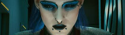 goth makeup edits at cyberpunk 2077