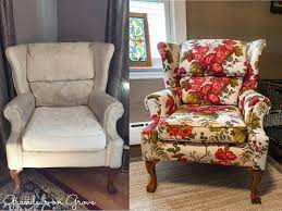 before after furniture reupholstery