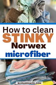 clean stinky norwex microfiber cloths