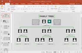 Animated Family Tree Presentation Template For Powerpoint