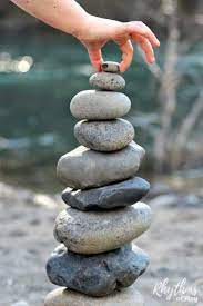 rock balancing stone stacking art or