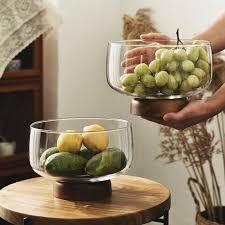 Display Glass Bowl With Solid Base