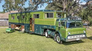 1974 tractor trailer motorhome has the