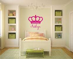 Princess Crown Name Vinyl Wall Decals