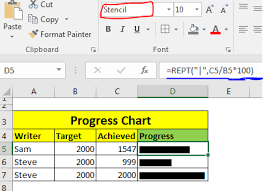 how to use the rept function in excel