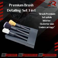 jual detailing brush premium set 3 in 1