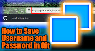 how to save username and pword in git