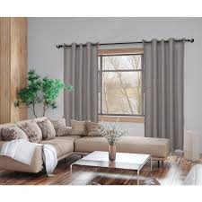 Lumi Home Furnishings Lumi 3 4 Inch Natural Marble Single Curtain Rod Set Matte Black 66 Inch 120 Inch Size 66 120 Inch