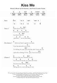 Kiss Me by Ed Sheeran - Guitar Chords/Lyrics - Guitar Instructor