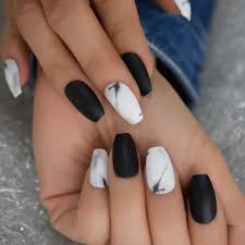 Matte nails stiletto nails coffin nails acrylic nails. Matte Solid Pure White Stiletto Fake Nails Almond Pointed Press On Oval Lilywhite Frosted False Nail Full Cover Faux Ongles False Nails Aliexpress