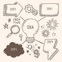 mind map vector art icons and